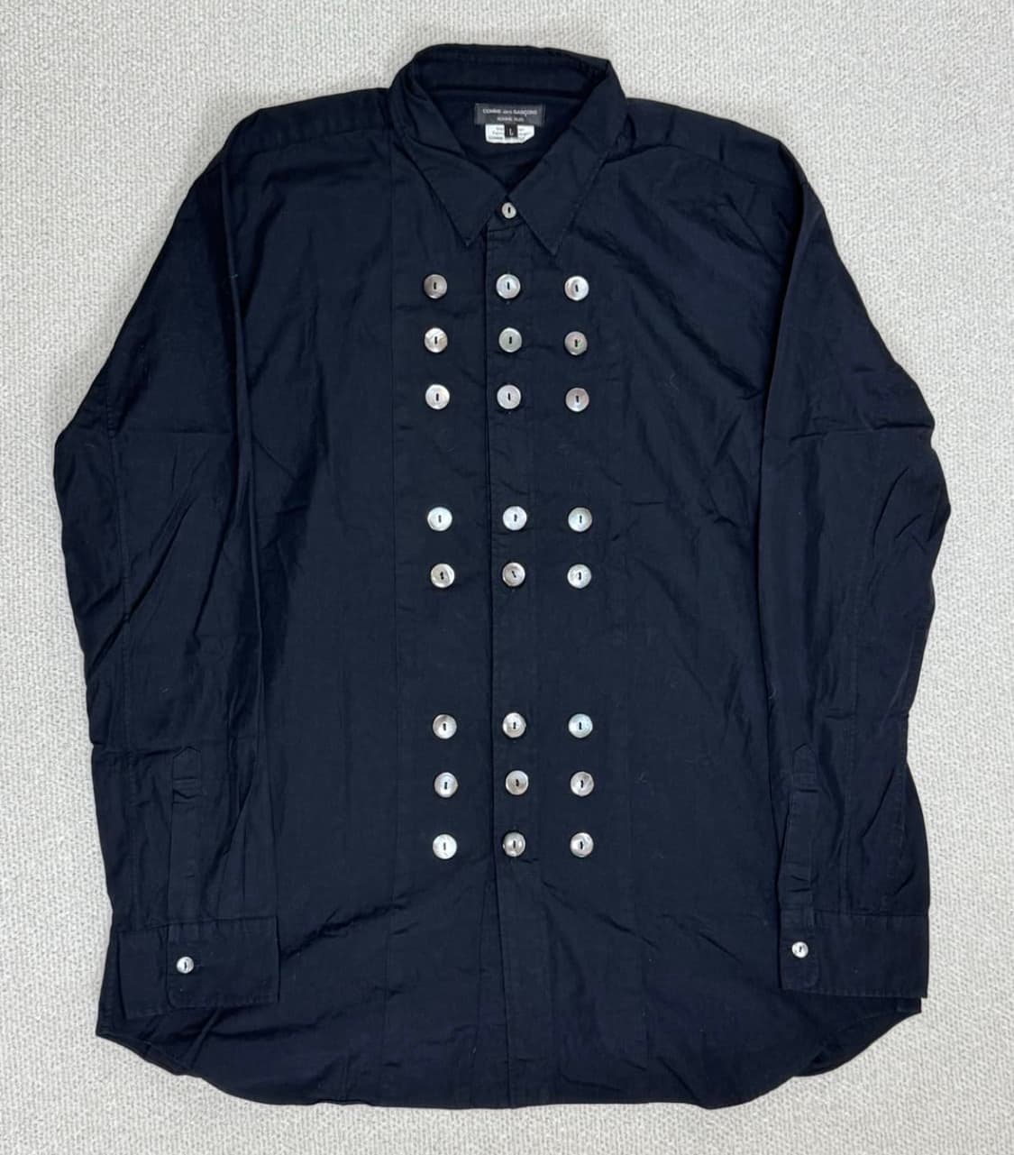 구함) 꼼데가르송 옴므 플러스 14/15SS 트리플 버튼 셔츠 상품이미지1