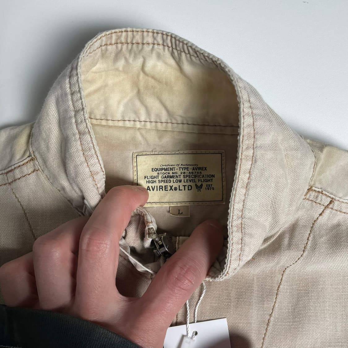 Avirex 카고 밀리터리 집업 셔츠 상품이미지6