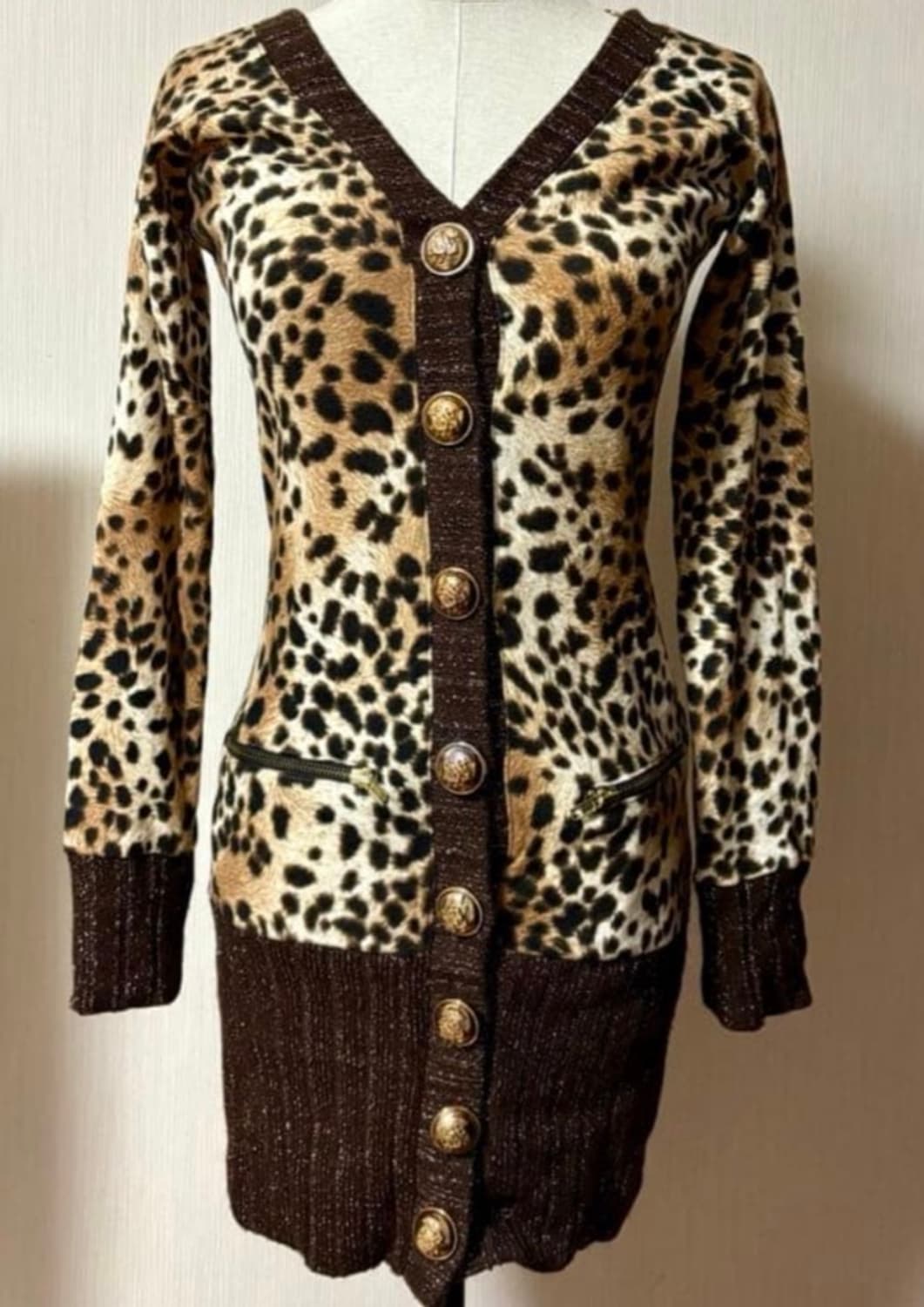 레오파드 갸루 원피스 d.i.a 상품이미지1