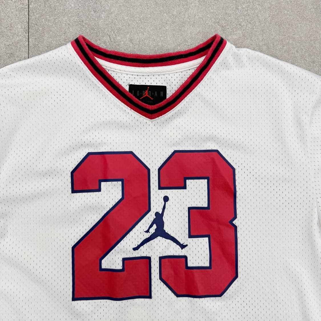나이키 조던 23 메쉬 반팔 져지(오프화이트/레드)빈티지  상품이미지4