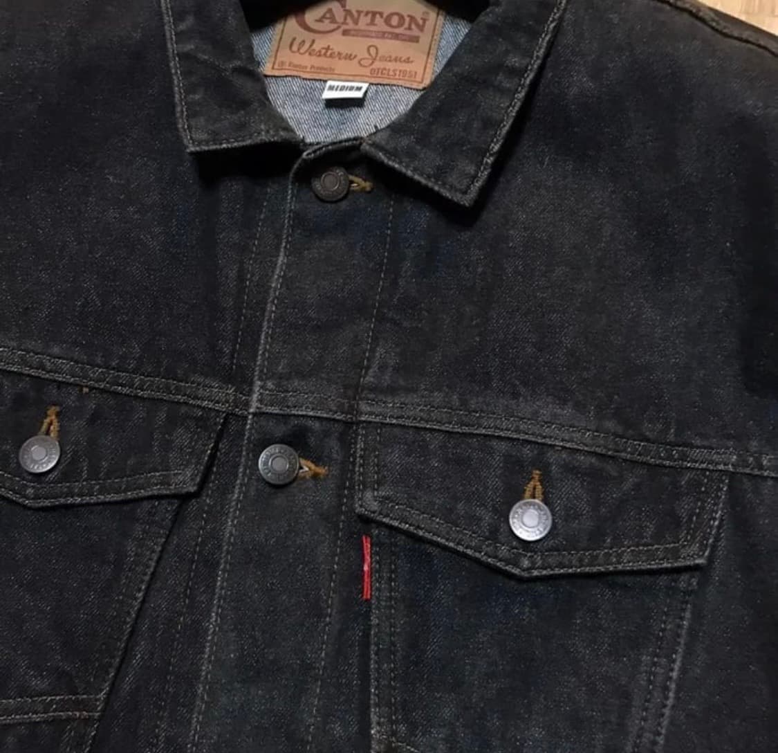 1시즌오프 데드스탁 90s 재팬 canton 흑청 자켓 상품이미지2