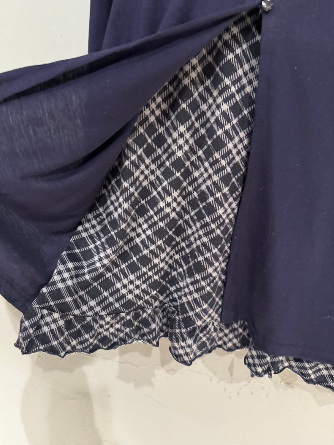 check pattern layered cardigan  상품이미지7