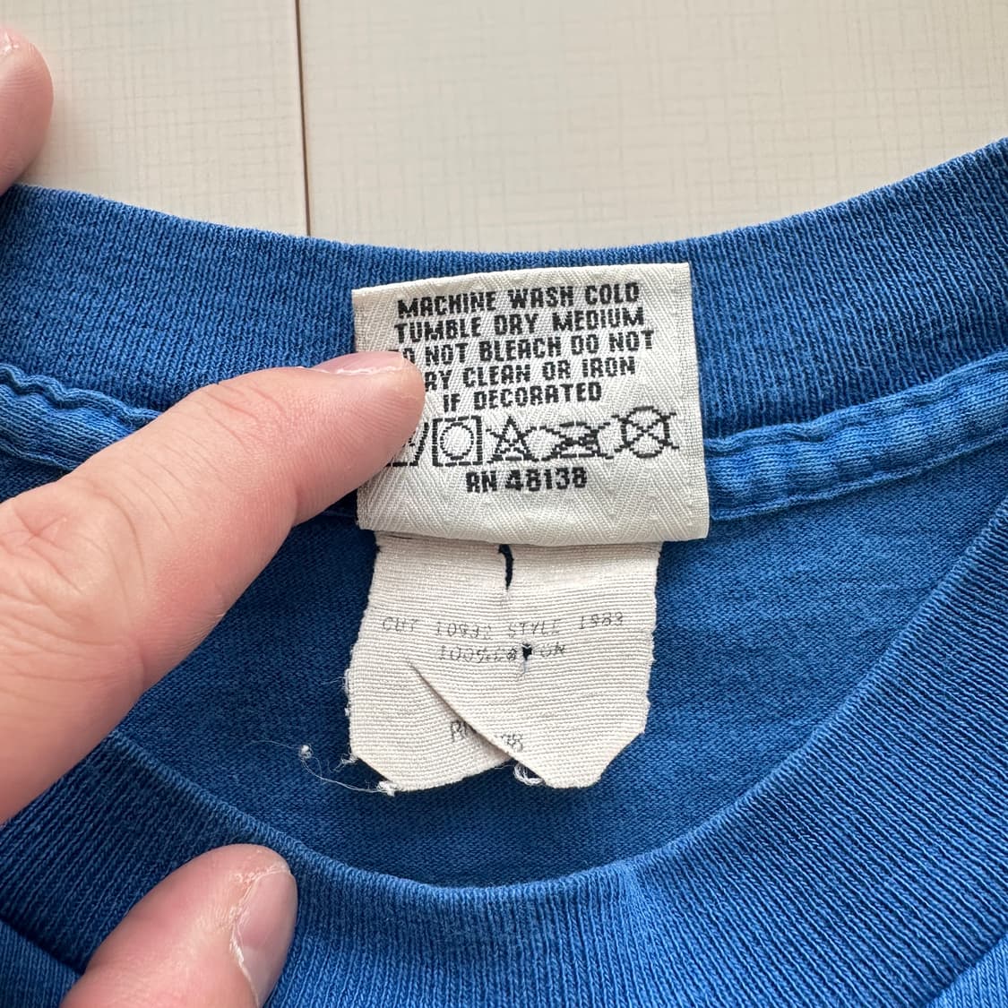 90s Nutmeg 컬리지 농구 반팔 티셔츠 XL Made in USA  상품이미지6