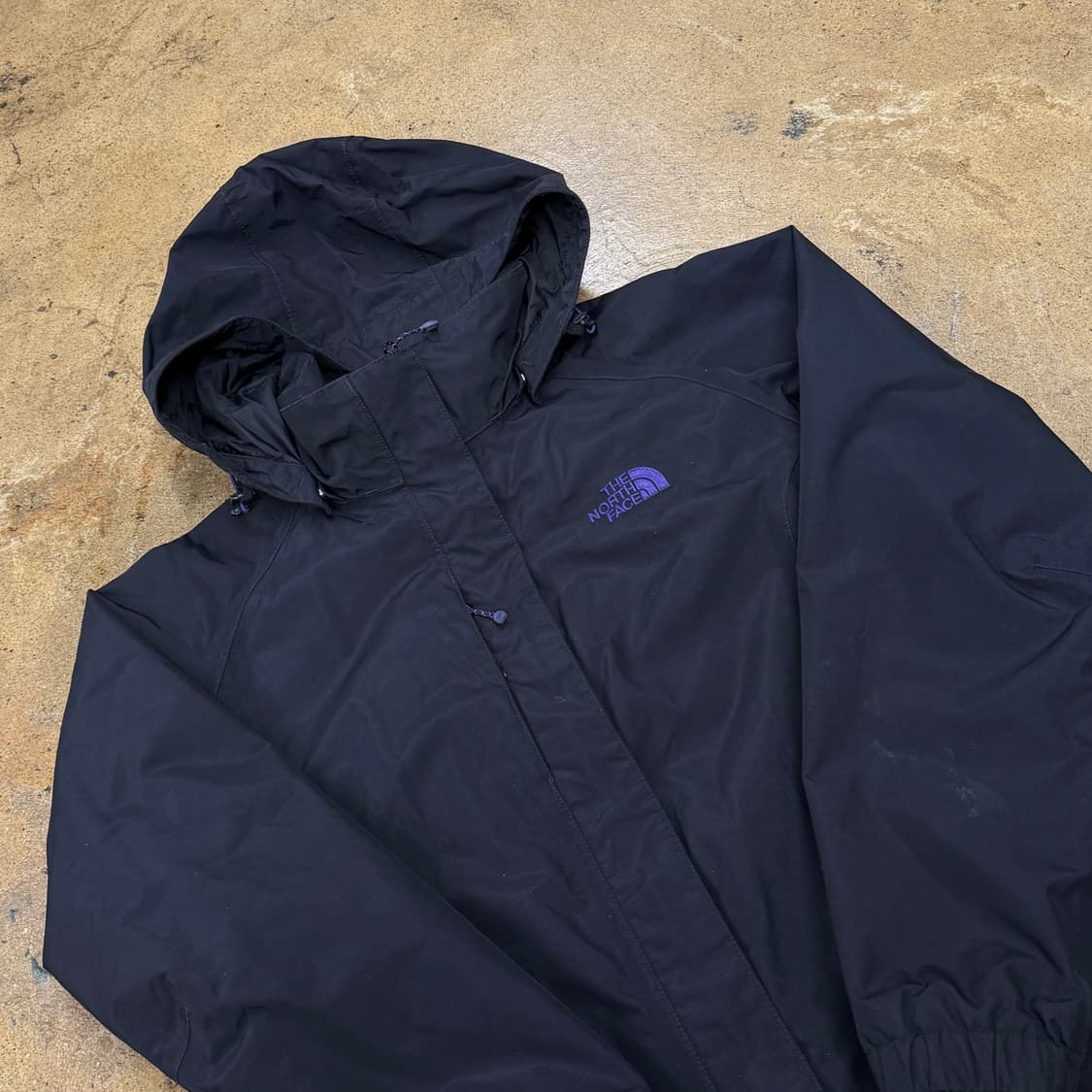 [정품/L] 노스페이스 블랙 바람막이 후드 자켓 b17 상품이미지1