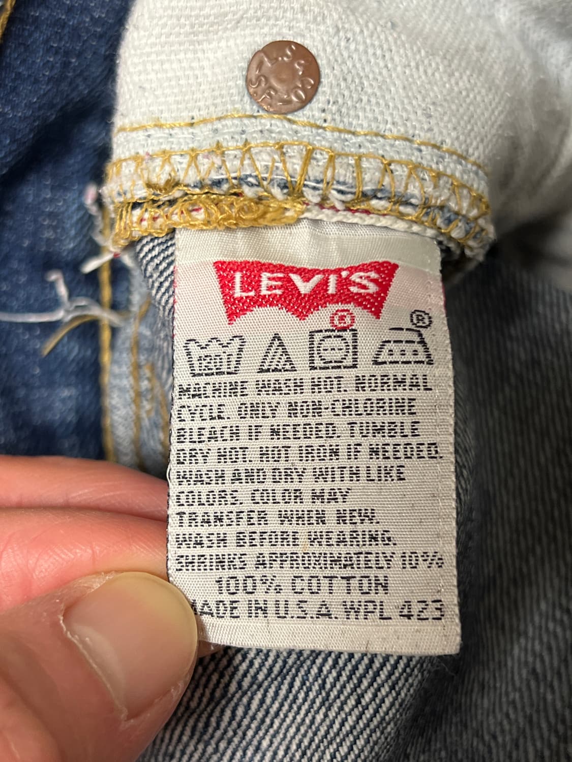 [29] 리바이스 501 USA 빅E 빈티지 데님팬츠 (실측 28) 상품이미지7