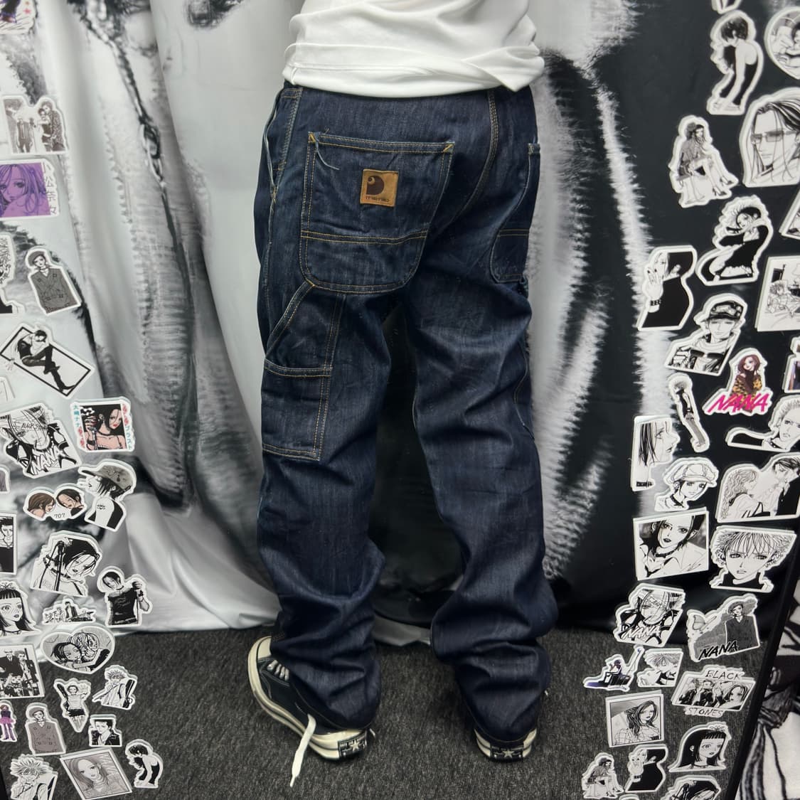 칼하트 싱글니 생지 데님 팬츠 상품이미지2