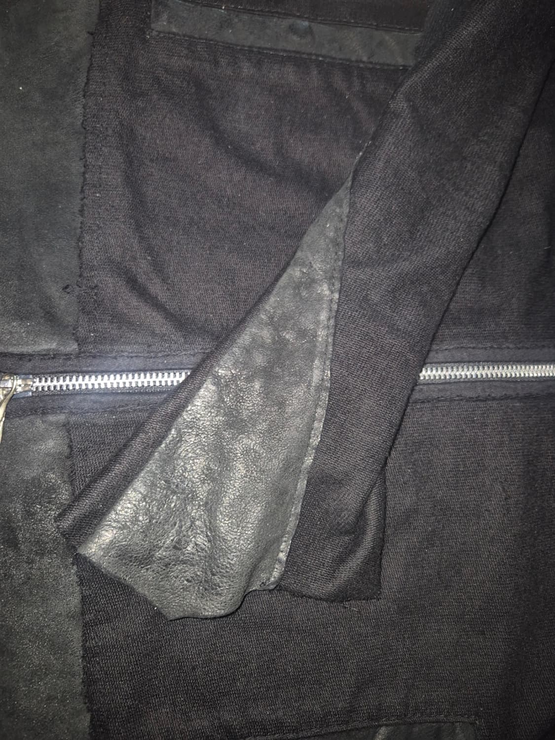 14th addiction cross zip hoodie black 상품이미지3