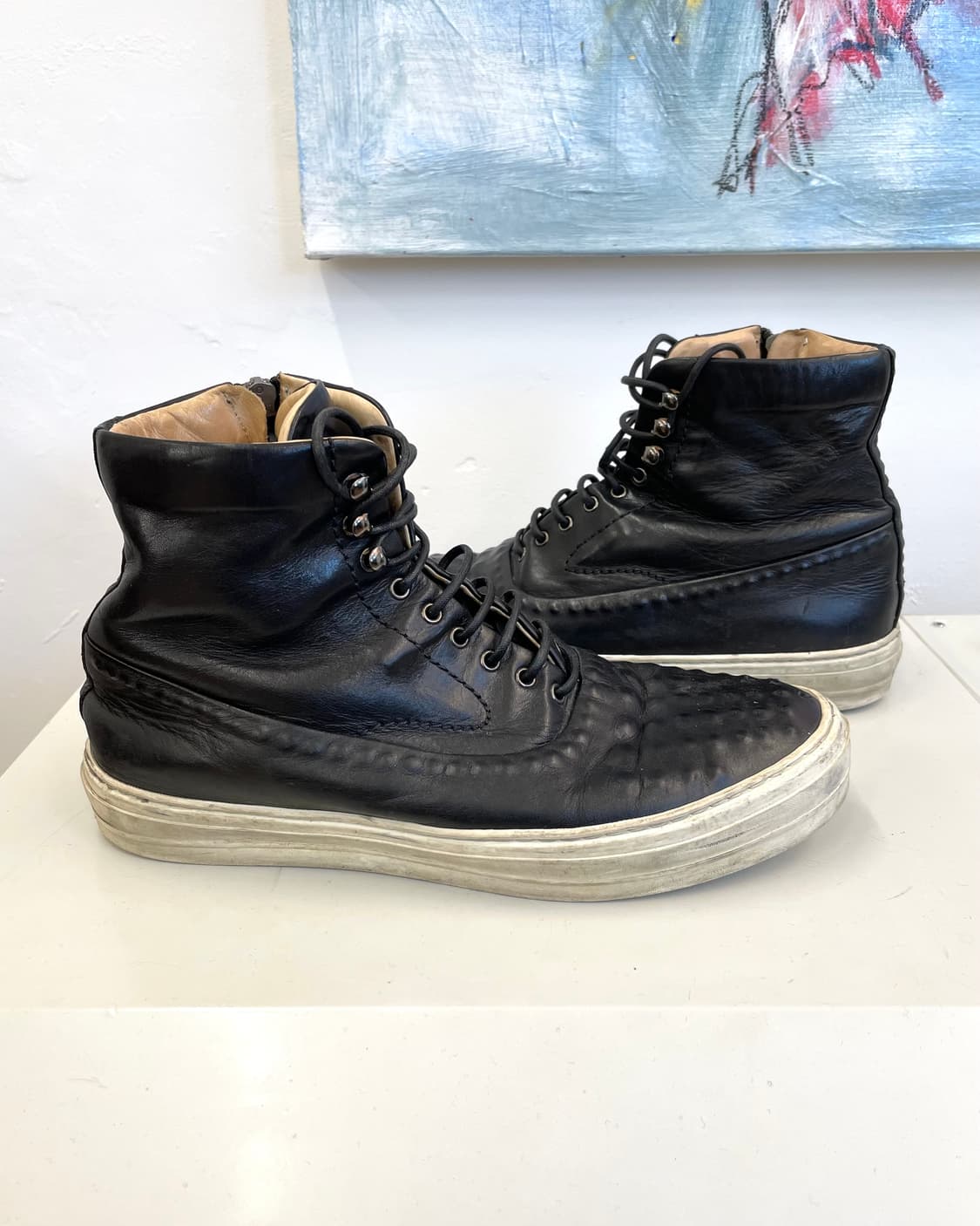 [250] 알렉산더맥퀸 레더 하이탑 스니커즈 상품이미지2