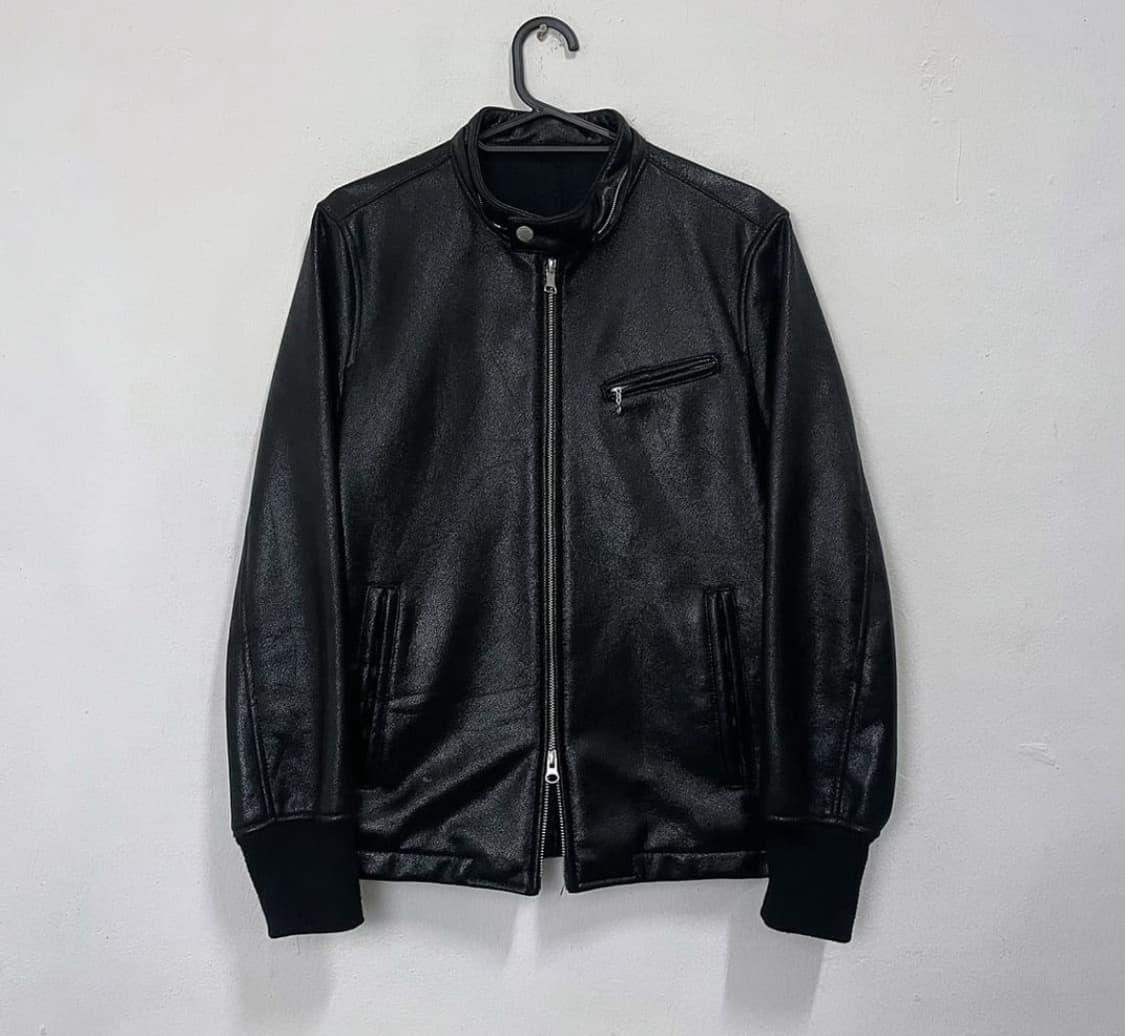 Glossy black mustang blouson jacket 상품이미지1