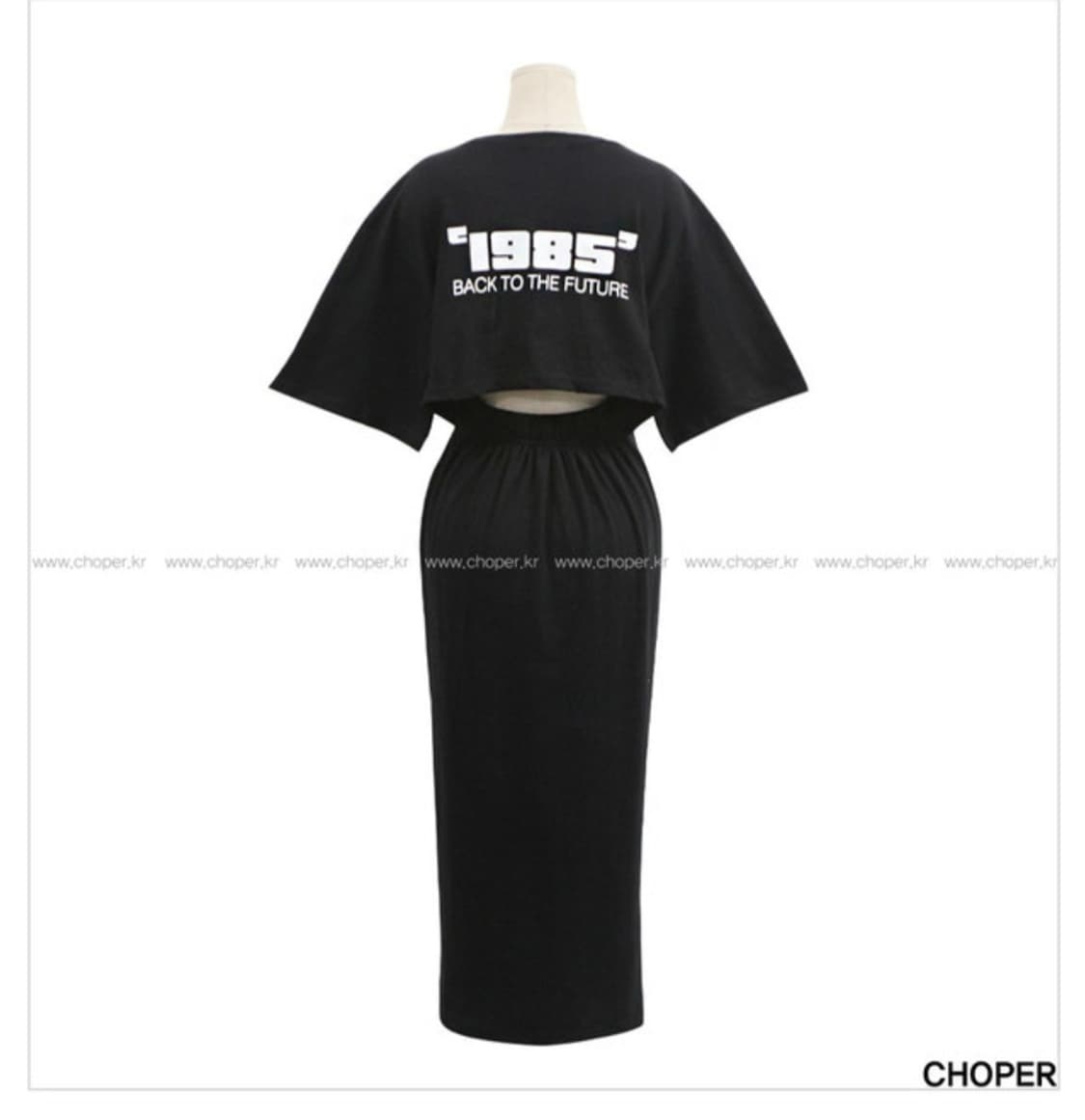 CHOER 롱 티셔츠 원피스 상품이미지2