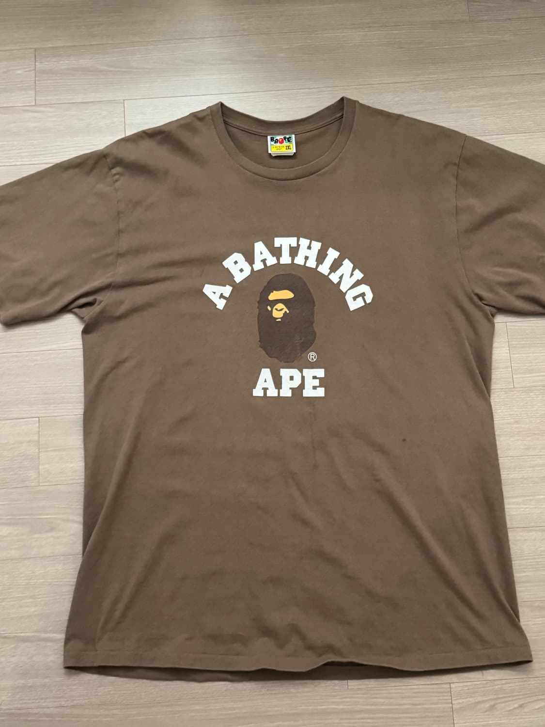 [2XL]베이프 카모 브라운 반팔티 상품이미지1