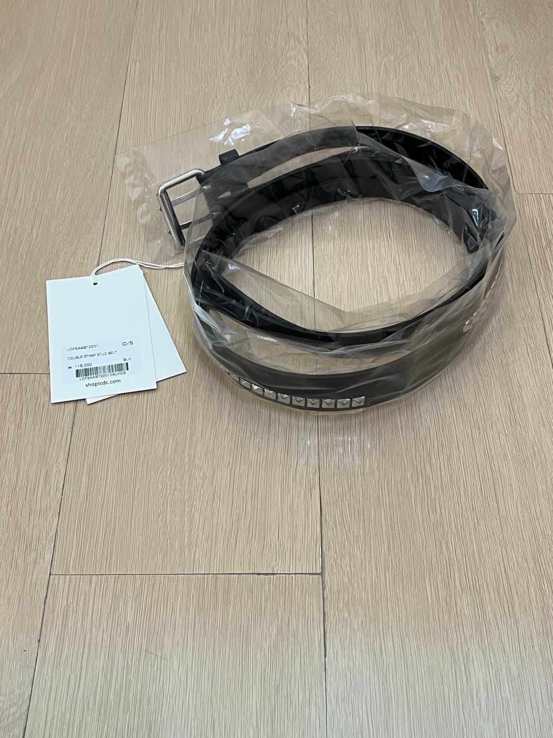 [새상품/당일배송] LCDC 더블 스트랩 스터드 벨트, 엘씨디씨 벨트 상품이미지2