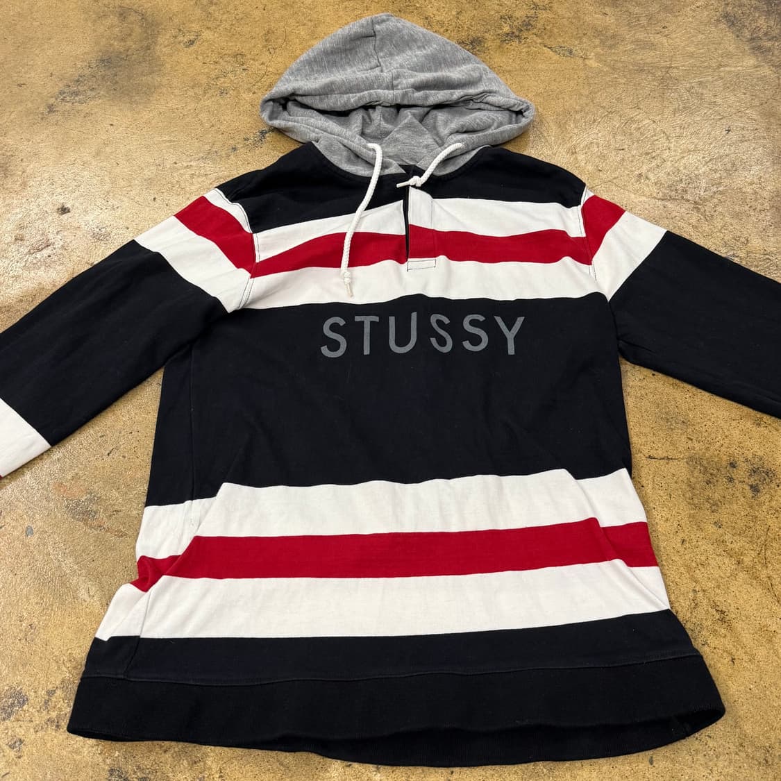 스투시 스트라이프 후드티  상품이미지3