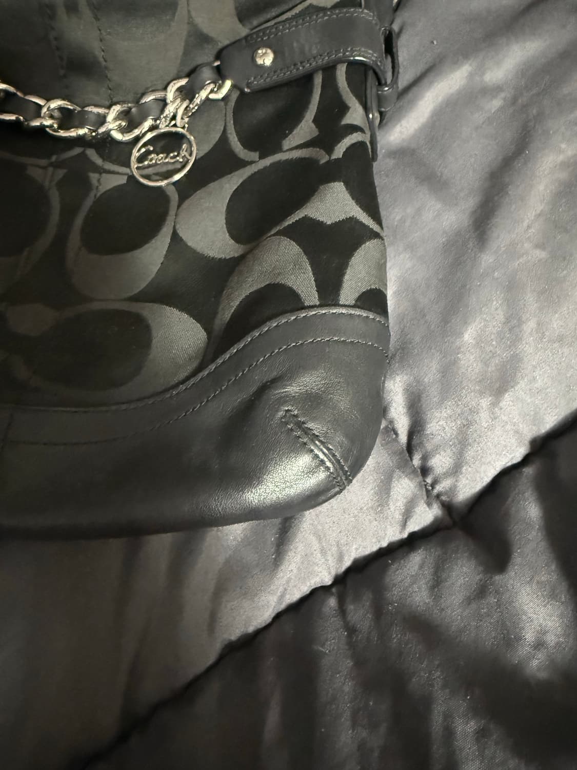 코치 2way백 숄더백 크로스백 바게트백 빈티지 시그니처로고 상품이미지5
