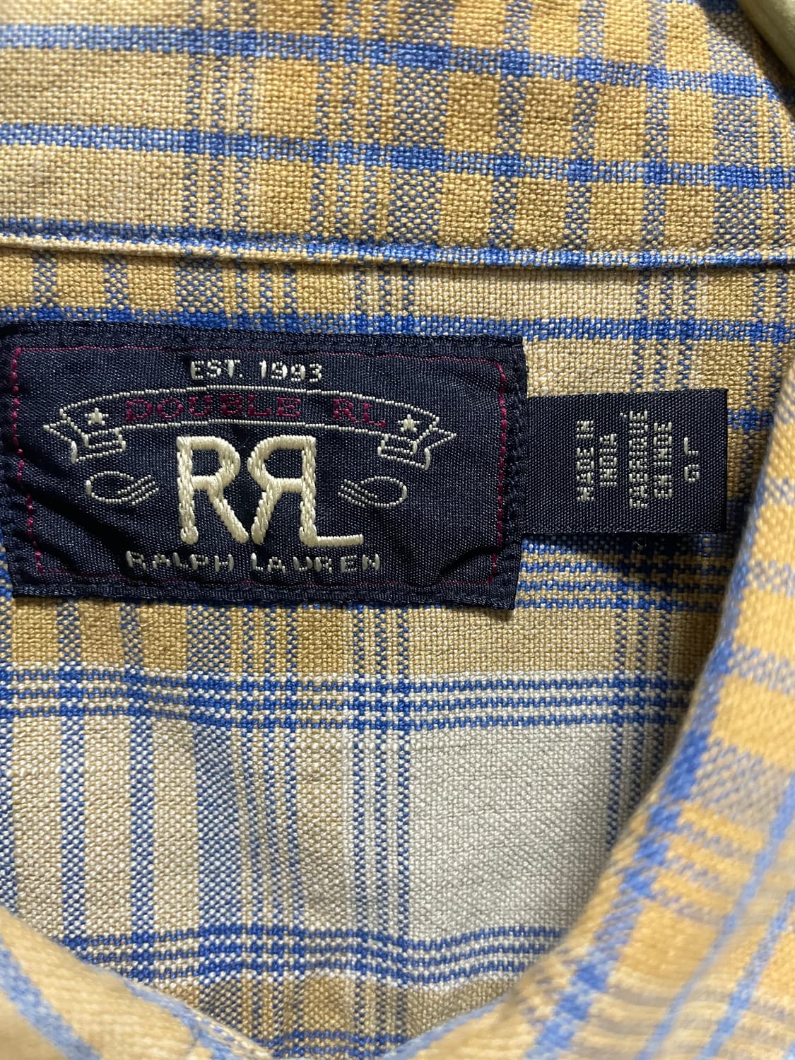 RRL 플래드 트윌 셔츠 / L 상품이미지2