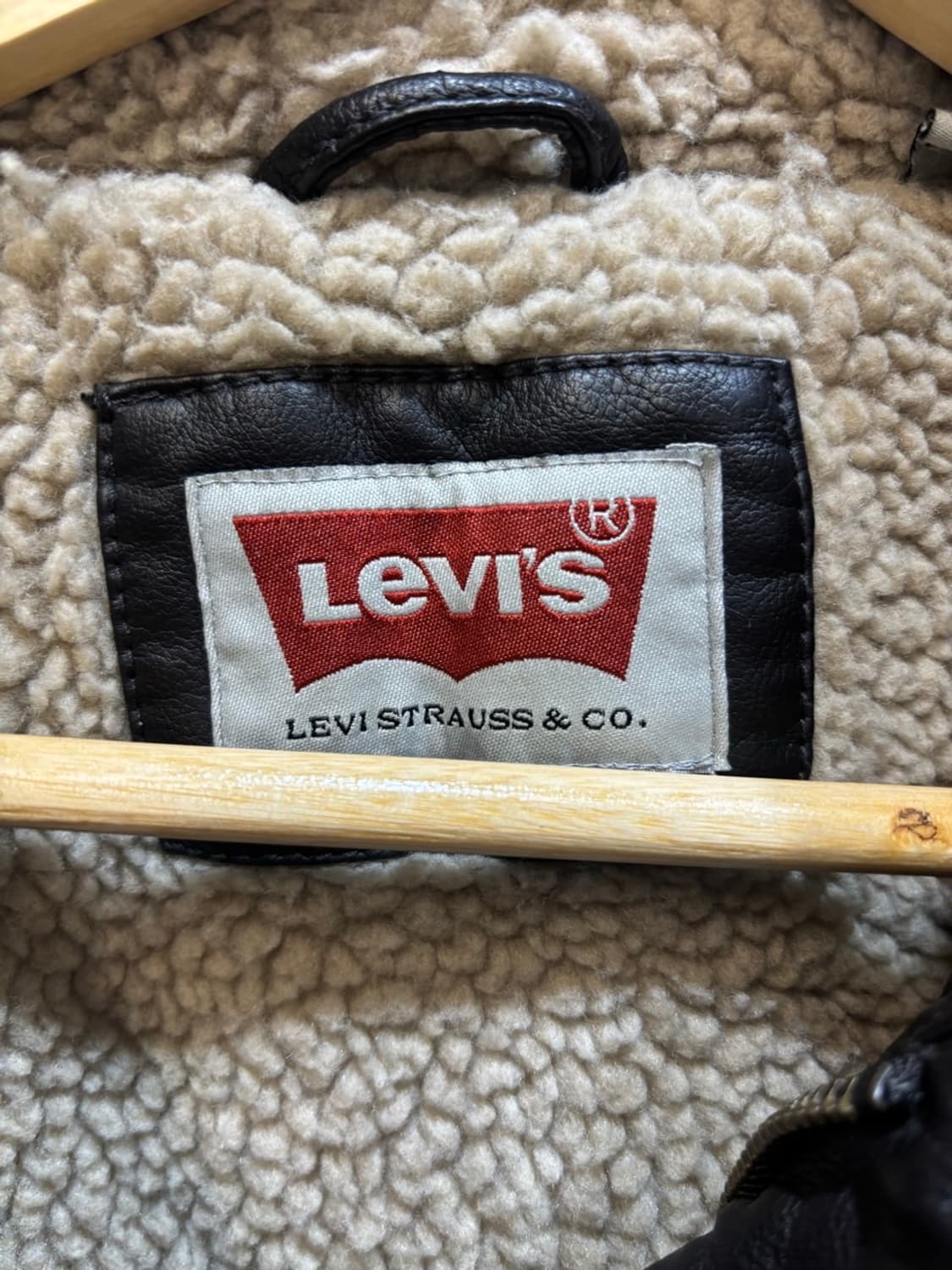 (S) 리바이스 양털 가죽자켓 4.5 상품이미지2