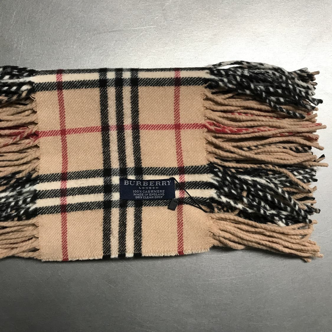 버버리 정품 캐시미어 머플러 베이지 상품이미지3