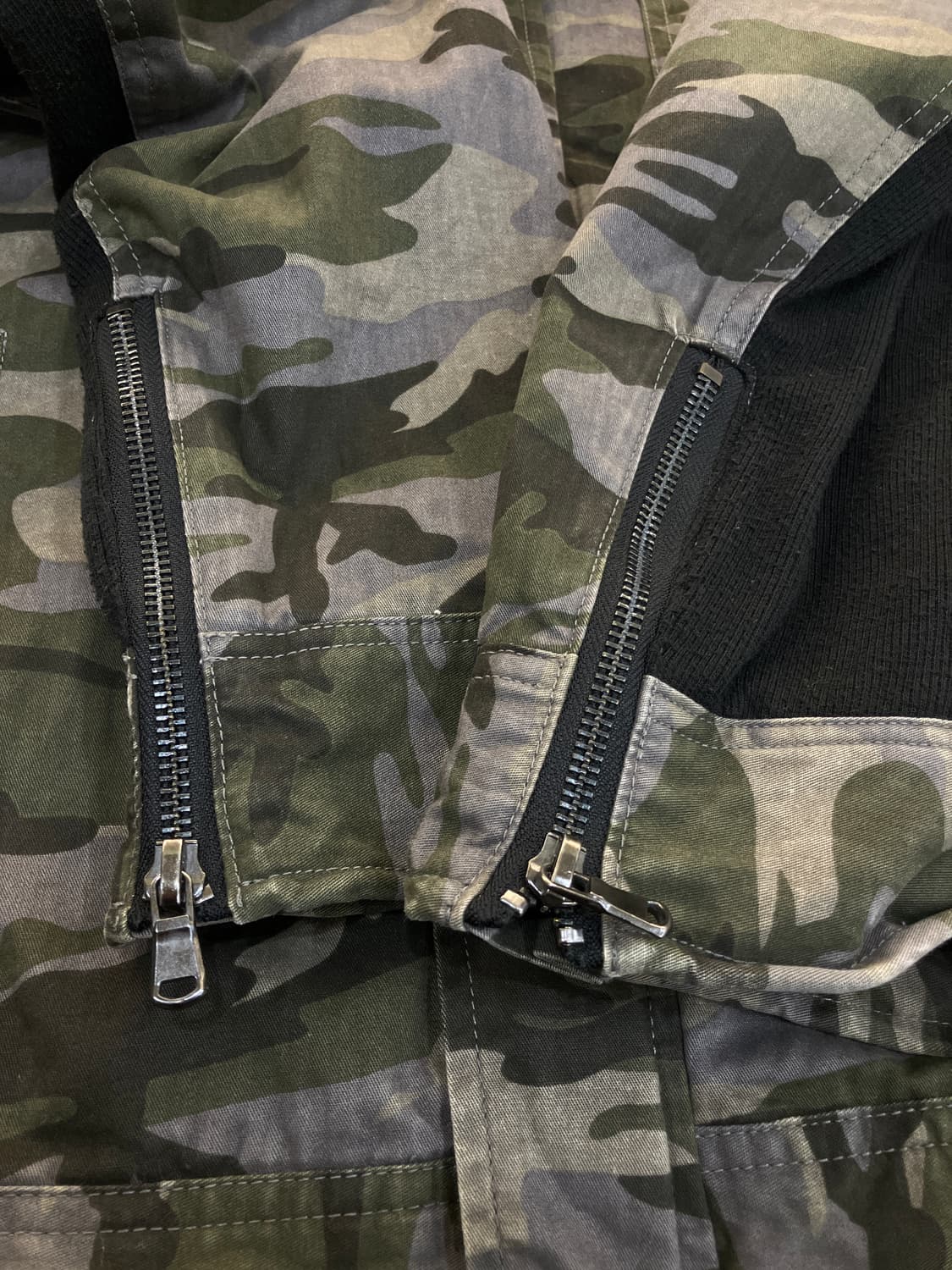 VTG 카모플라쥬 밀리터리 필드 자켓 XL 상품이미지6