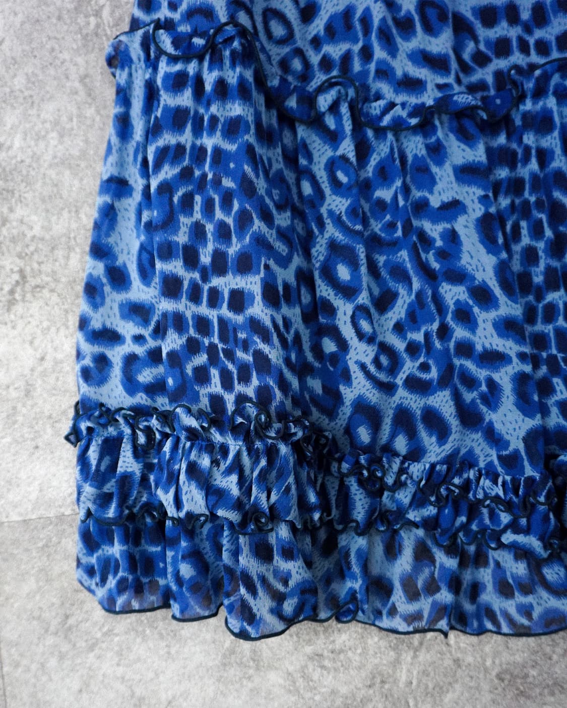 Blue Leopard Skirt 상품이미지4