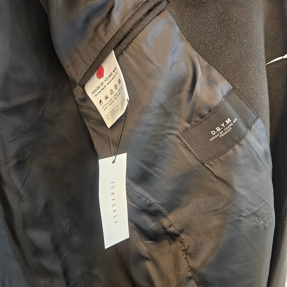 DBYM 블랙 울 롱코트 105 상품이미지4