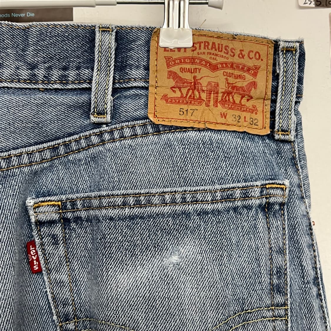 00‘s 리바이스 517 연청 디스트로이드 상품이미지5