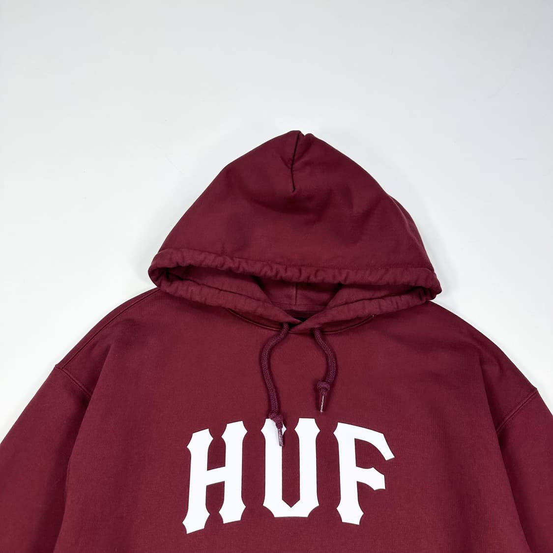 HUF 허프 빅로고 후드티 버건디 XL 상품이미지2