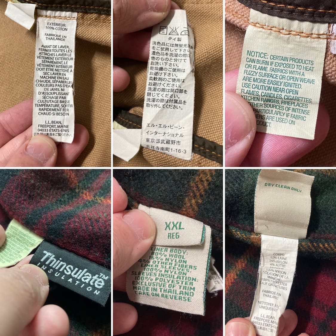 90-00s 엘엘빈 오버핏 오리지널 워크자켓 110-115 상품이미지9