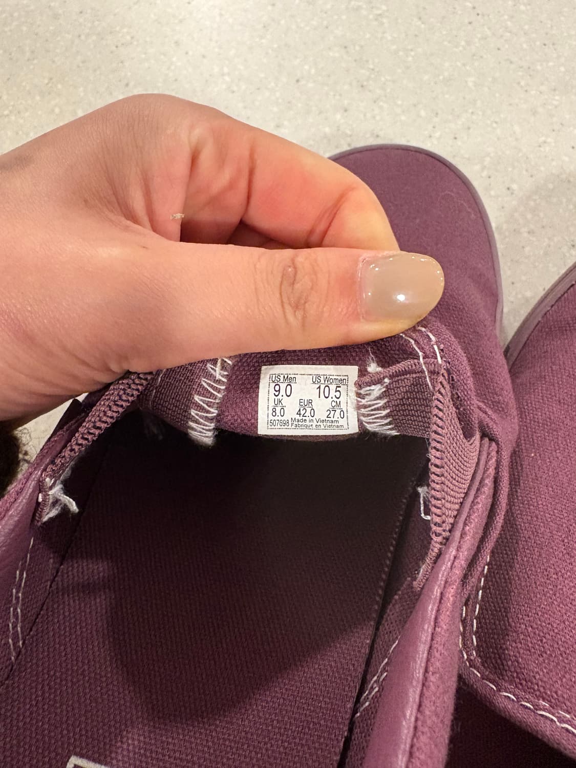 반스 버건디 슬립온 상품이미지5