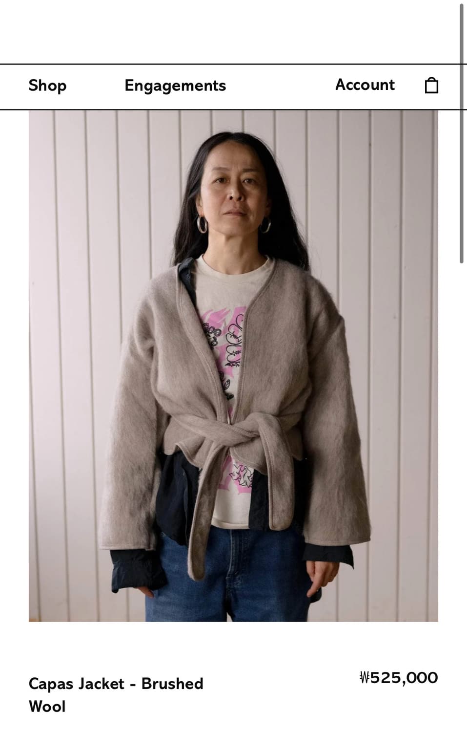 [XS/S,M/L]베이스레인지 Capas 울 자켓/사하라 상품이미지7