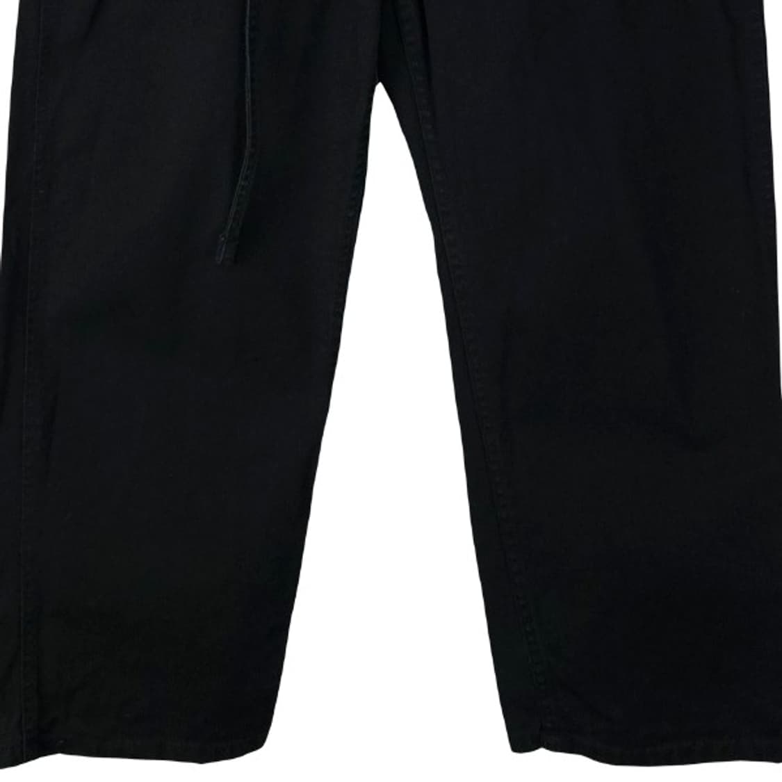 [예스아이씨] 벨티드 루주 테이퍼드 코튼 팬츠 블랙 M19196 상품이미지5