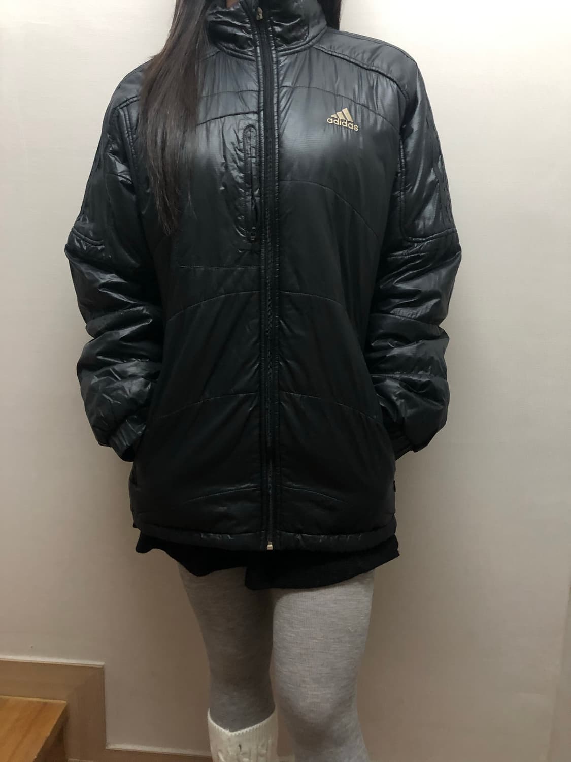 빈티지 아디다스 블랙 패딩 점퍼 상품이미지6