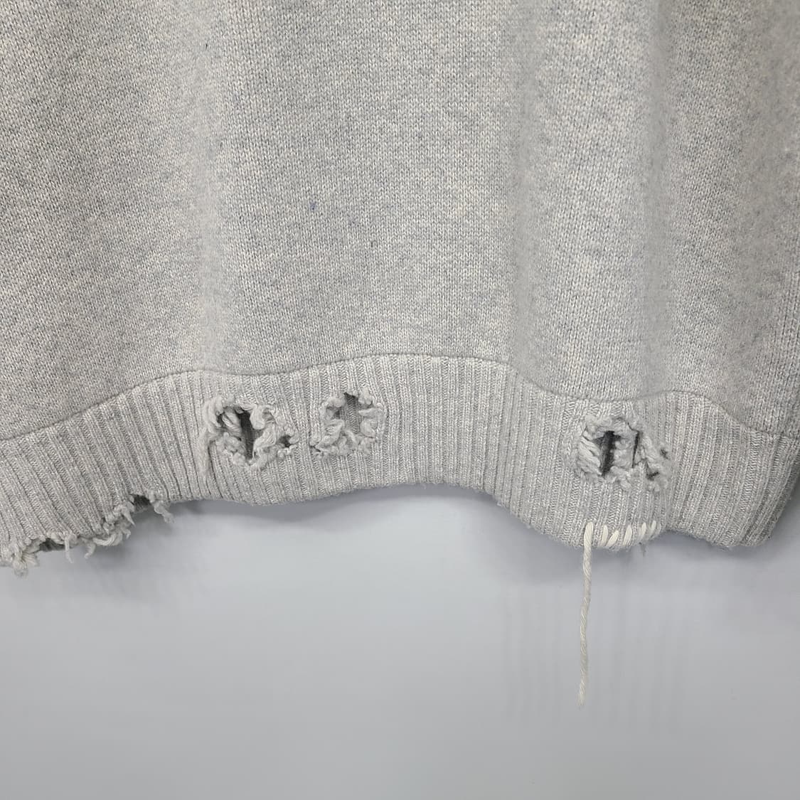 자라 x 아더에러 오버사이즈 울 스웨터 그레이 L-XL 상품이미지6