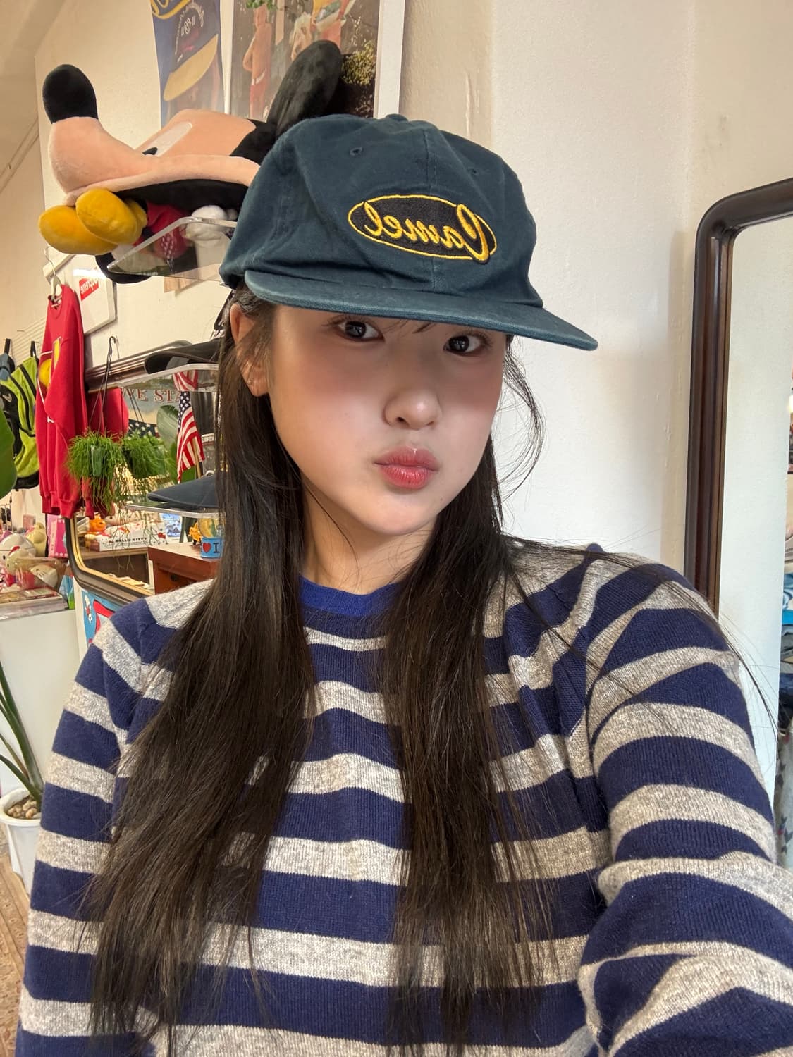 카멜 빈티지캡 상품이미지2