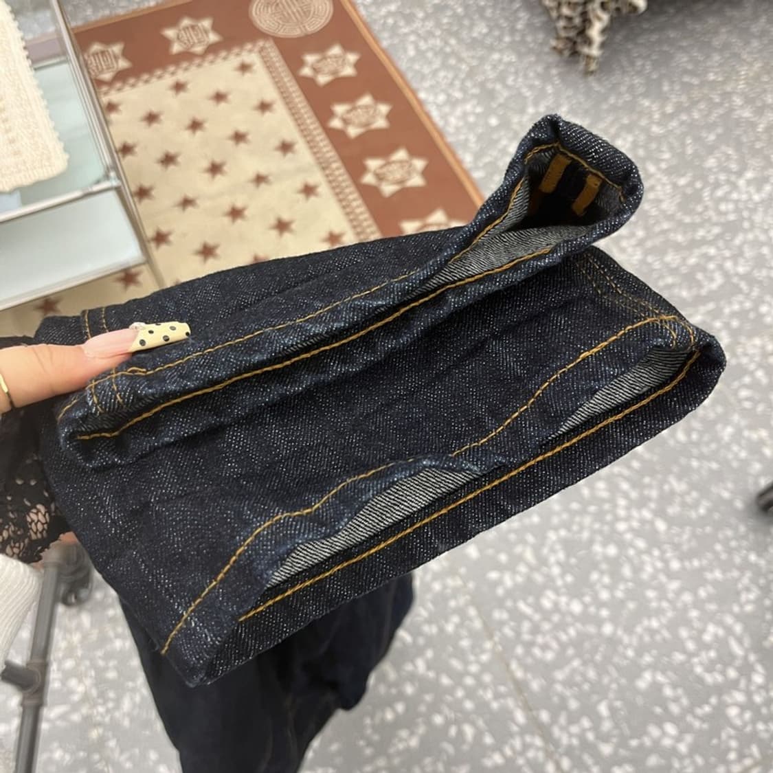 페이탈리즘 빈티지 모던 캐주얼 빅 데님팬츠 50 C10007 상품이미지7