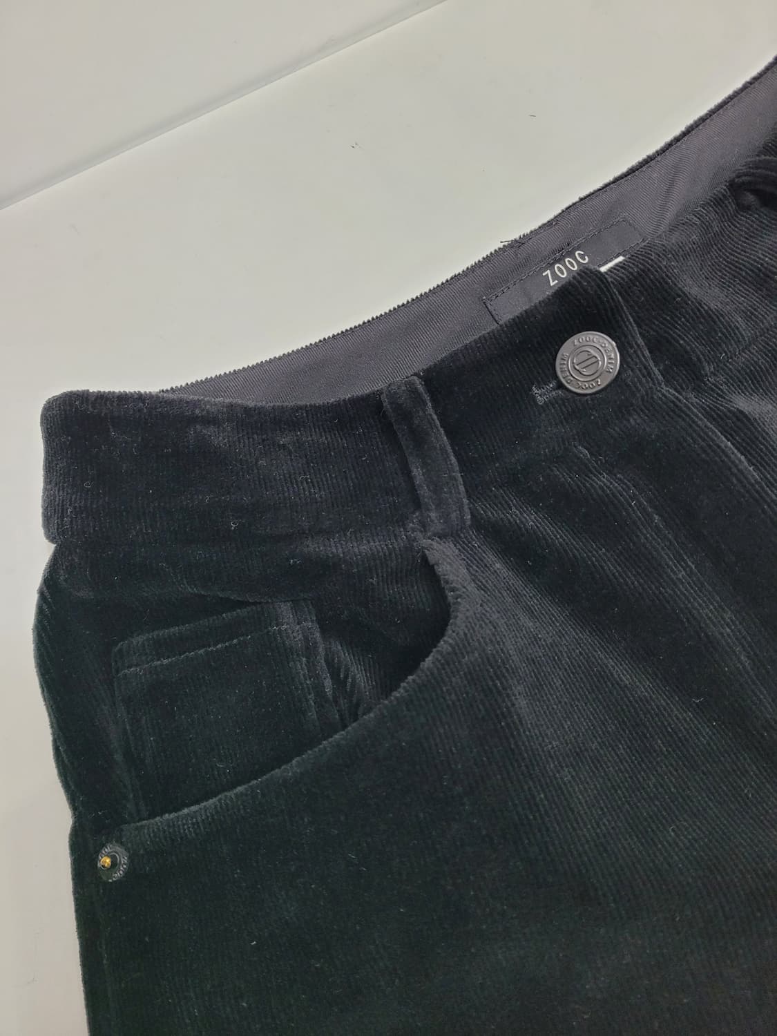 ZOOC 23FW 주크 스판 코듀로이 팬츠 / 여 55 (67-94)블랙 상품이미지3