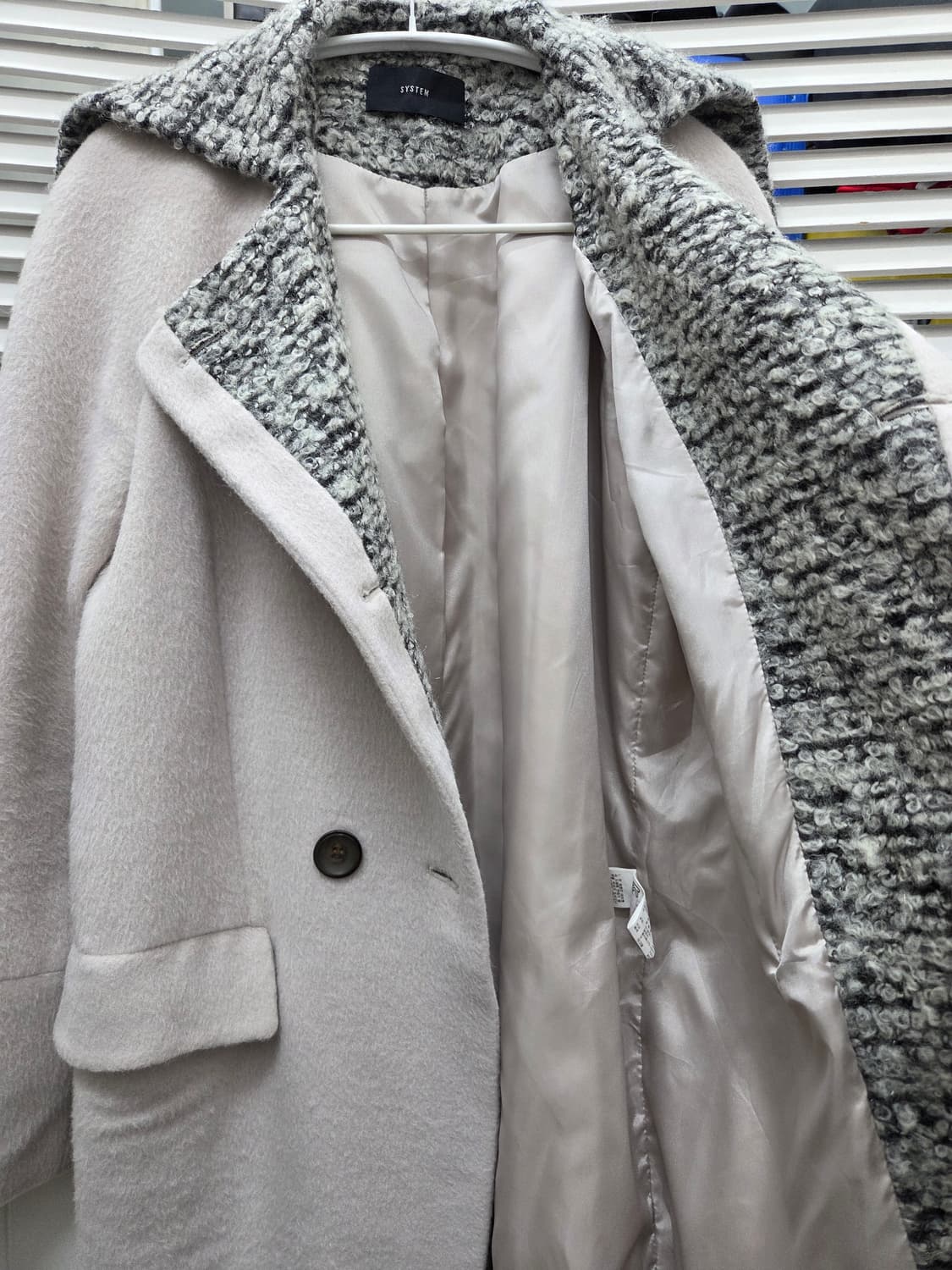 시스템 울 알파카 더블 코트 상품이미지4