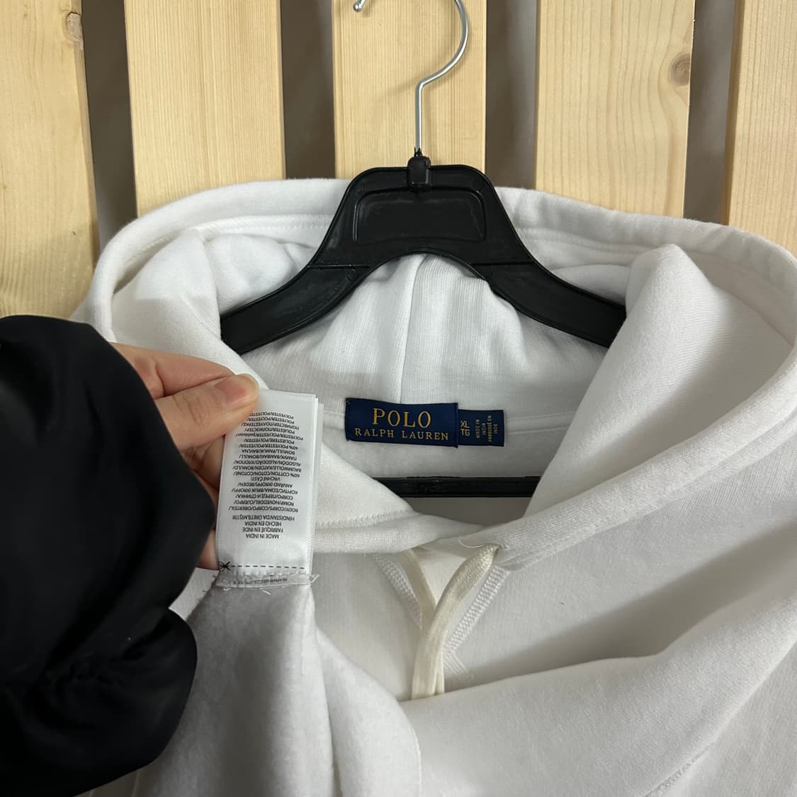 (XL) 폴로 랄프로렌 아이보리 후드티 상품이미지5