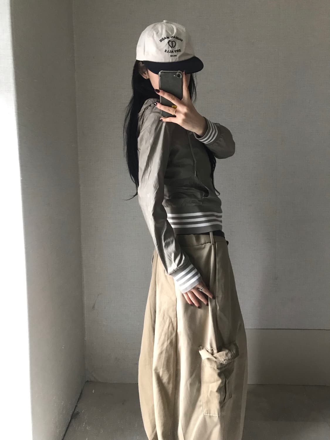 아디다스 카키 바람막이 상품이미지5