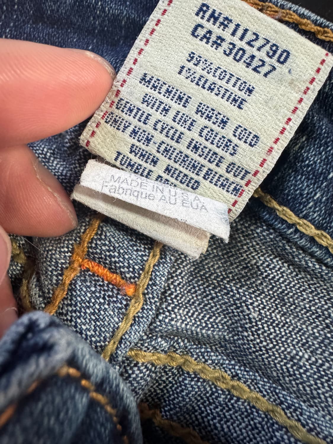 여성 트루릴리전 빈티지 워싱 조이 부츠컷 데님팬츠 상품이미지4