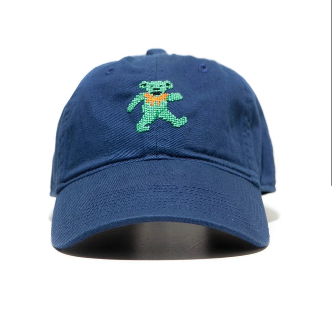 스매더스앤브랜슨 댄싱베어 니들포인트 모자 네이비 상품이미지1