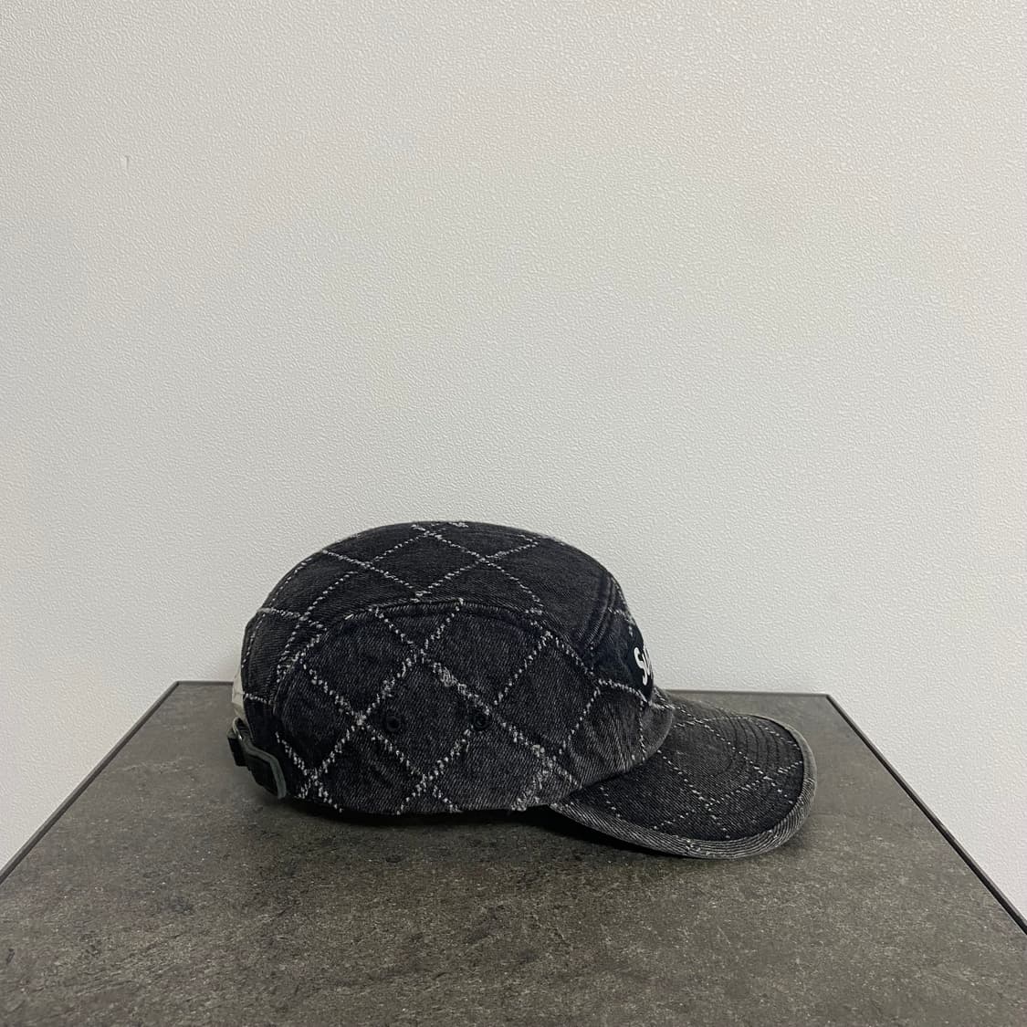 (OS) 슈프림 박스로고 캠프캡 모자 펀치드 데님 블랙 상품이미지3
