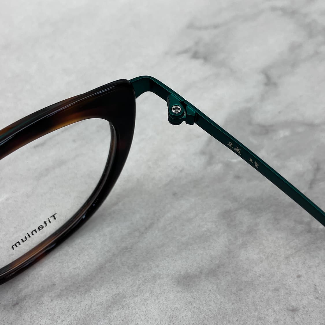 C27 경성 京城 오늘 그린 레오파드 솔텍스 캣아이 메탈 안경 상품이미지3