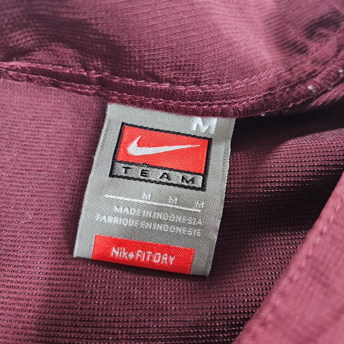 90s Nike 나이키 버건디 폴리 풀오버 웜업 상품이미지3