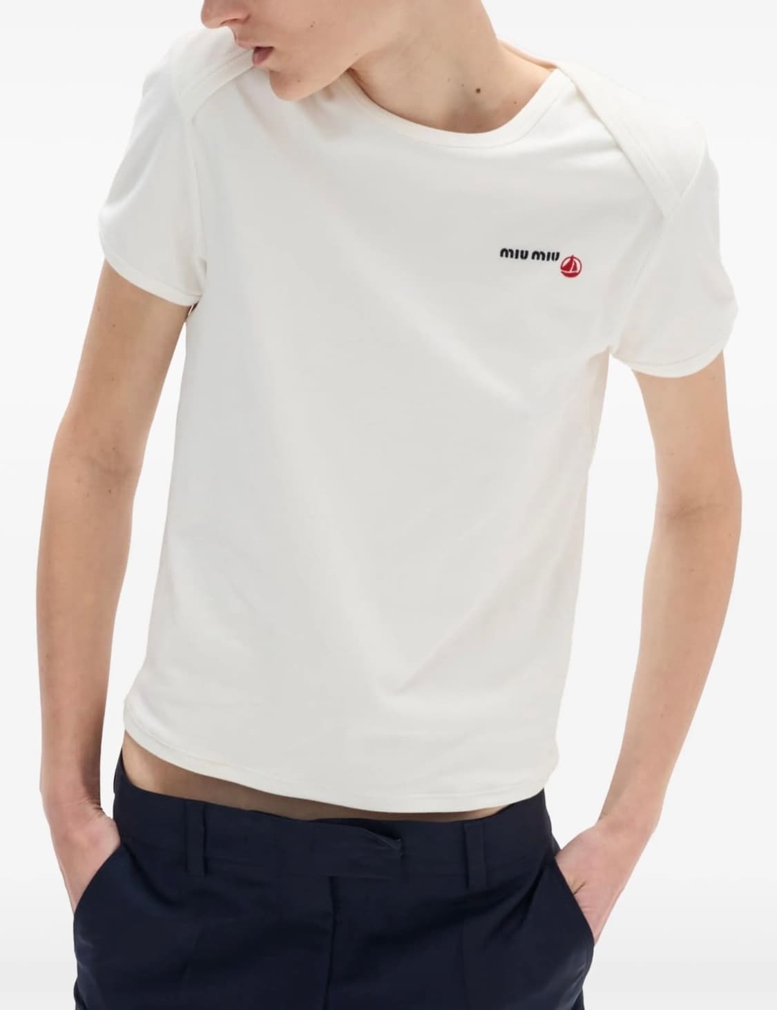 miu miu 미우미우 프티 바토 티셔츠 xs 새상품 상품이미지1
