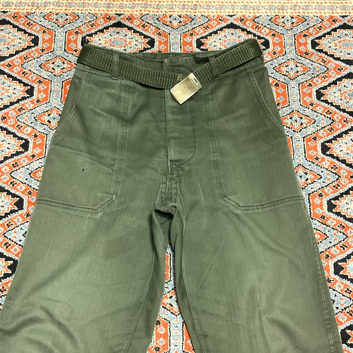  빈티지 밀리터리 카키 팬츠 여성28 상품이미지2