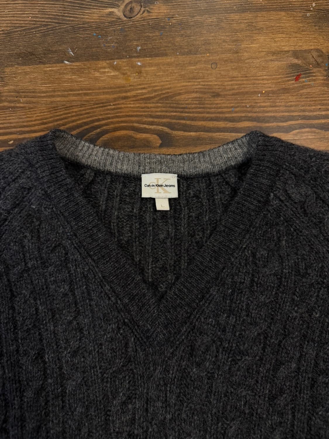 캘빈클라인 케이블니트 남성100 상품이미지7