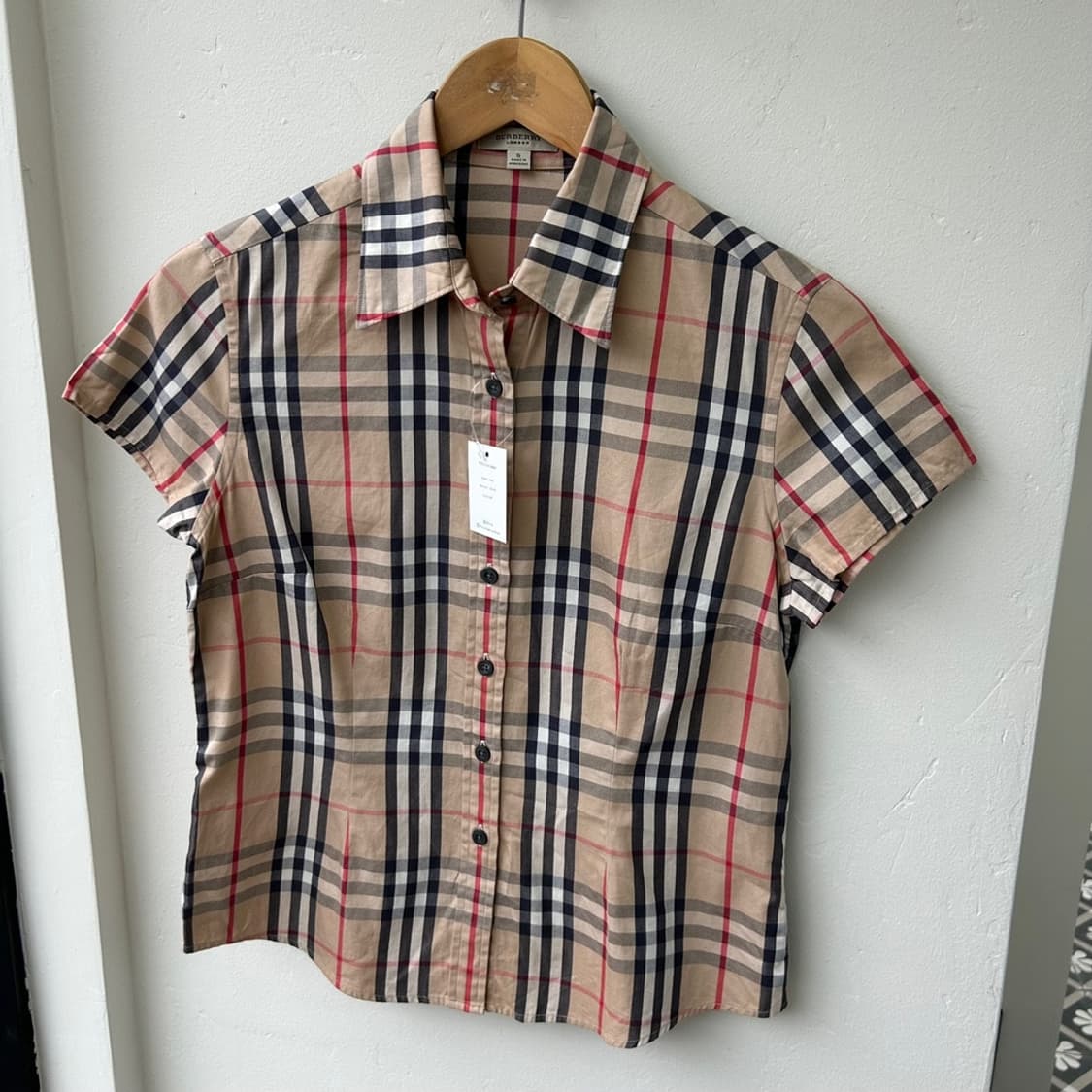 14704 - 버버리 노바체크 반팔 셔츠 상품이미지2