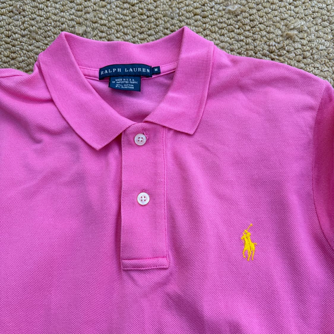 폴로 랄프로렌 PK 카라 핑크 원피스 상품이미지3