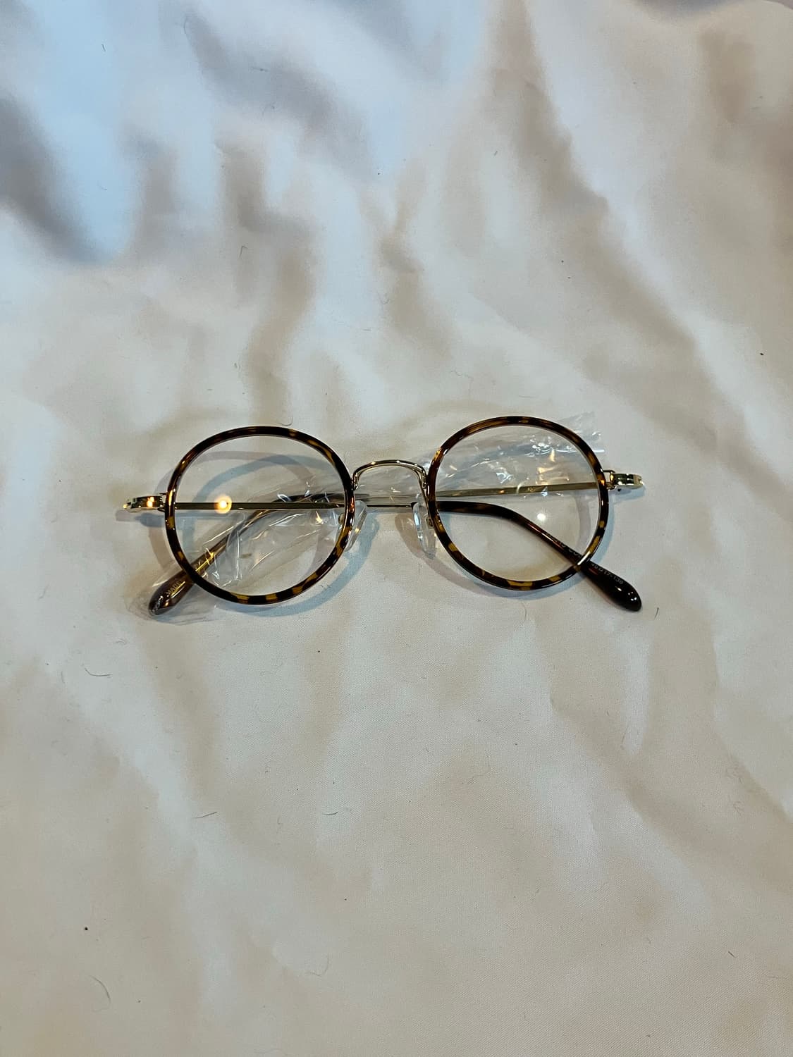 초경량 레오파드 동글이 빈티지안경 상품이미지1