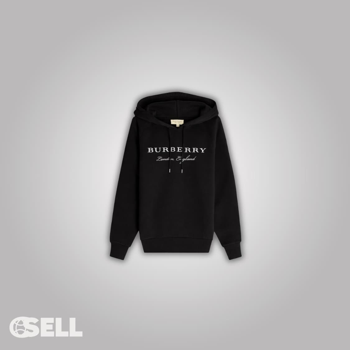 버버리 자수 레터링 후드티 상품이미지1